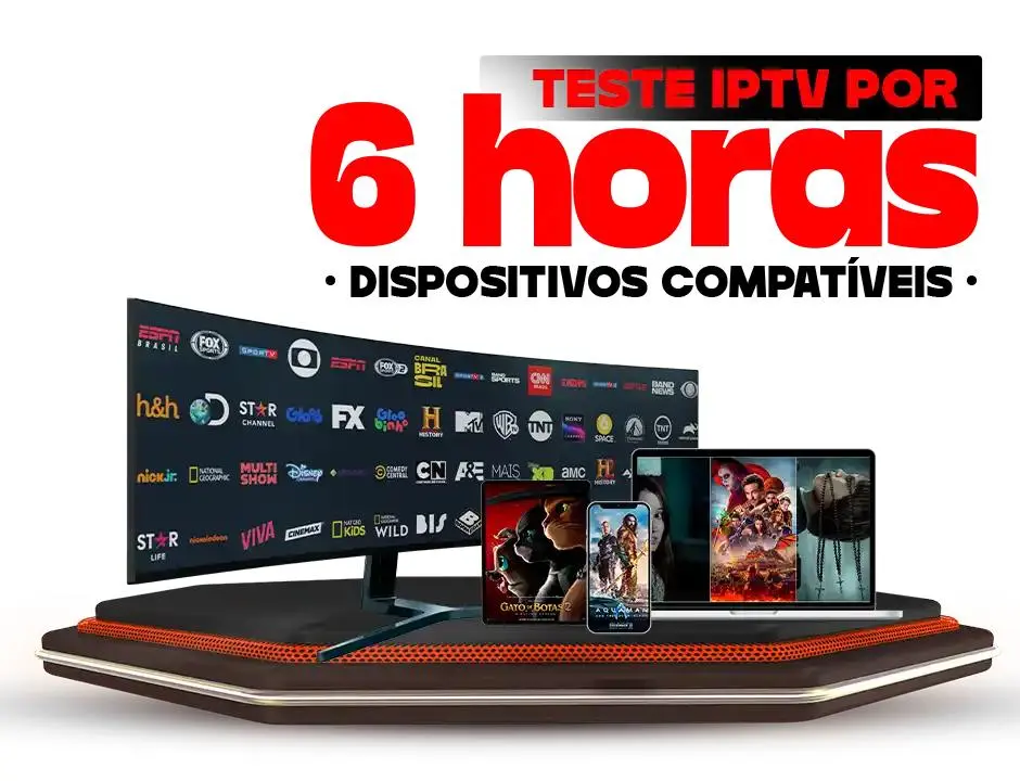 Teste IPTV Grátis 6 Horas Sistema Anti trava Lista 2024